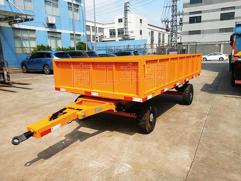 3 ton iron plate guardrail flat trailer ATV full trailer